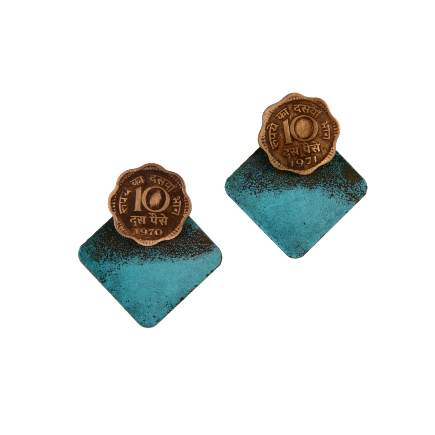 10 paise square earjackets