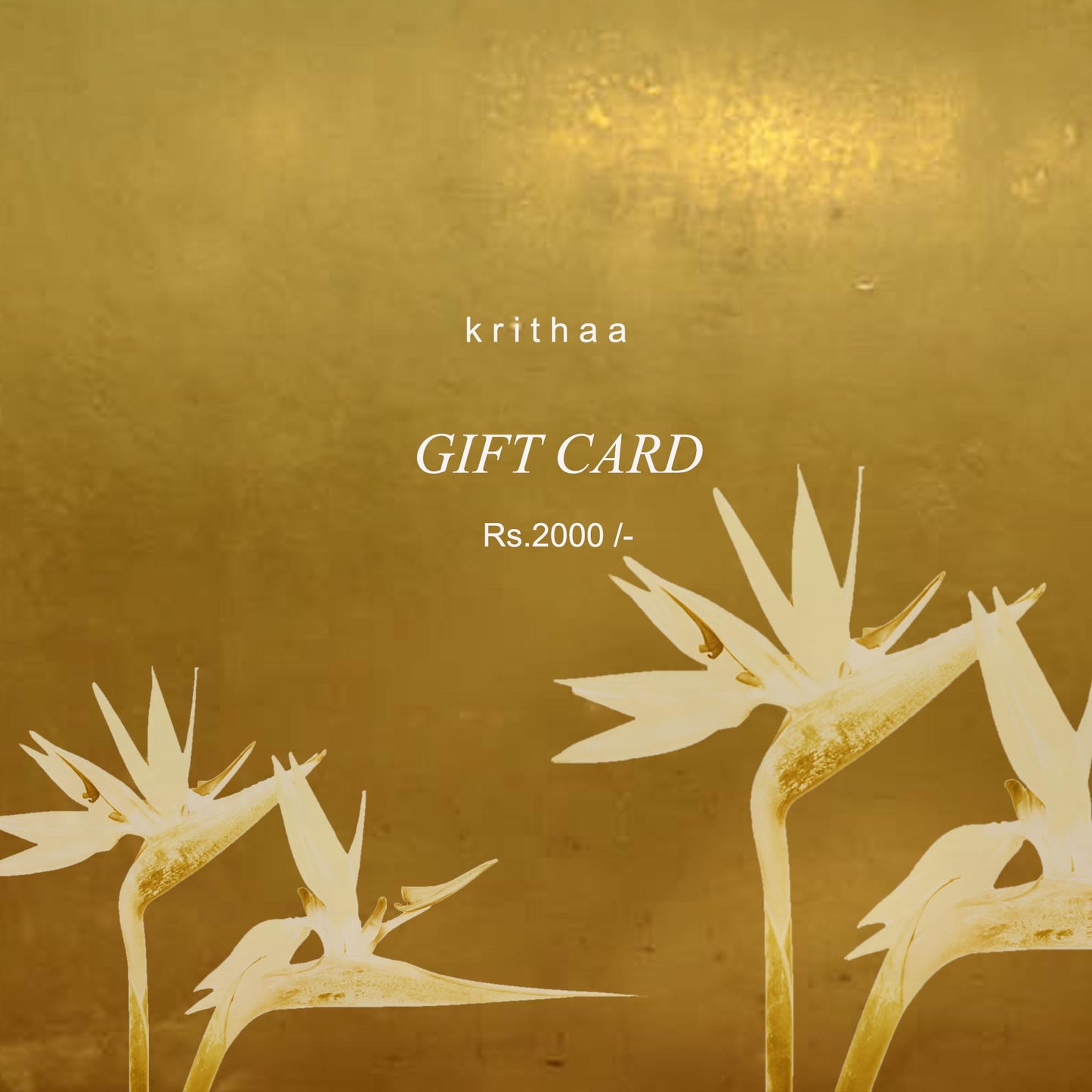 KRITHAA gift card